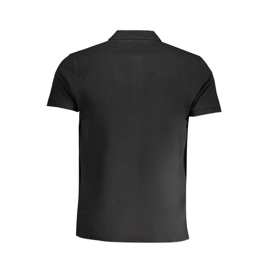 Cavalli Class Black Cotton Polo Shirt Cavalli Class Dark Slate Gray