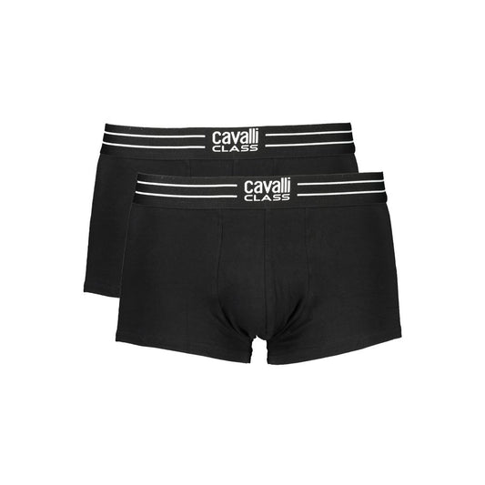 Cavalli Class Black Cotton Men Boxer Cavalli Class Dark Slate Gray