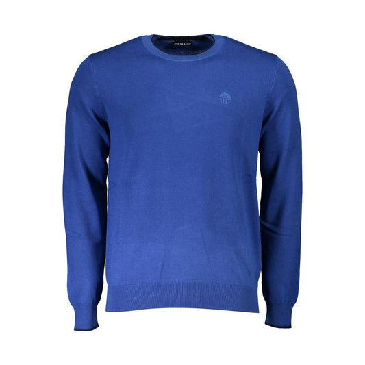 North Sails Blue Cotton Men Sweater