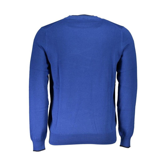 North Sails Blue Cotton Men Sweater