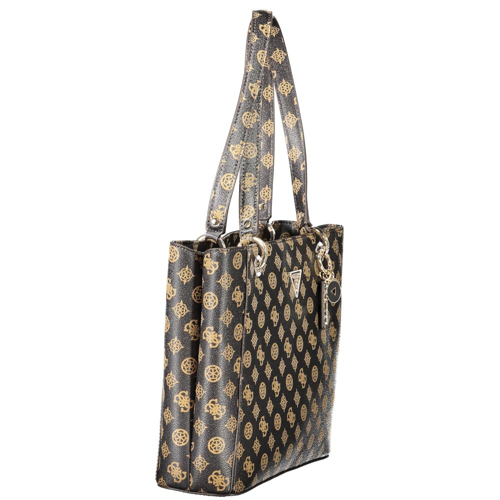 Front view with bag zipped and handles upright.