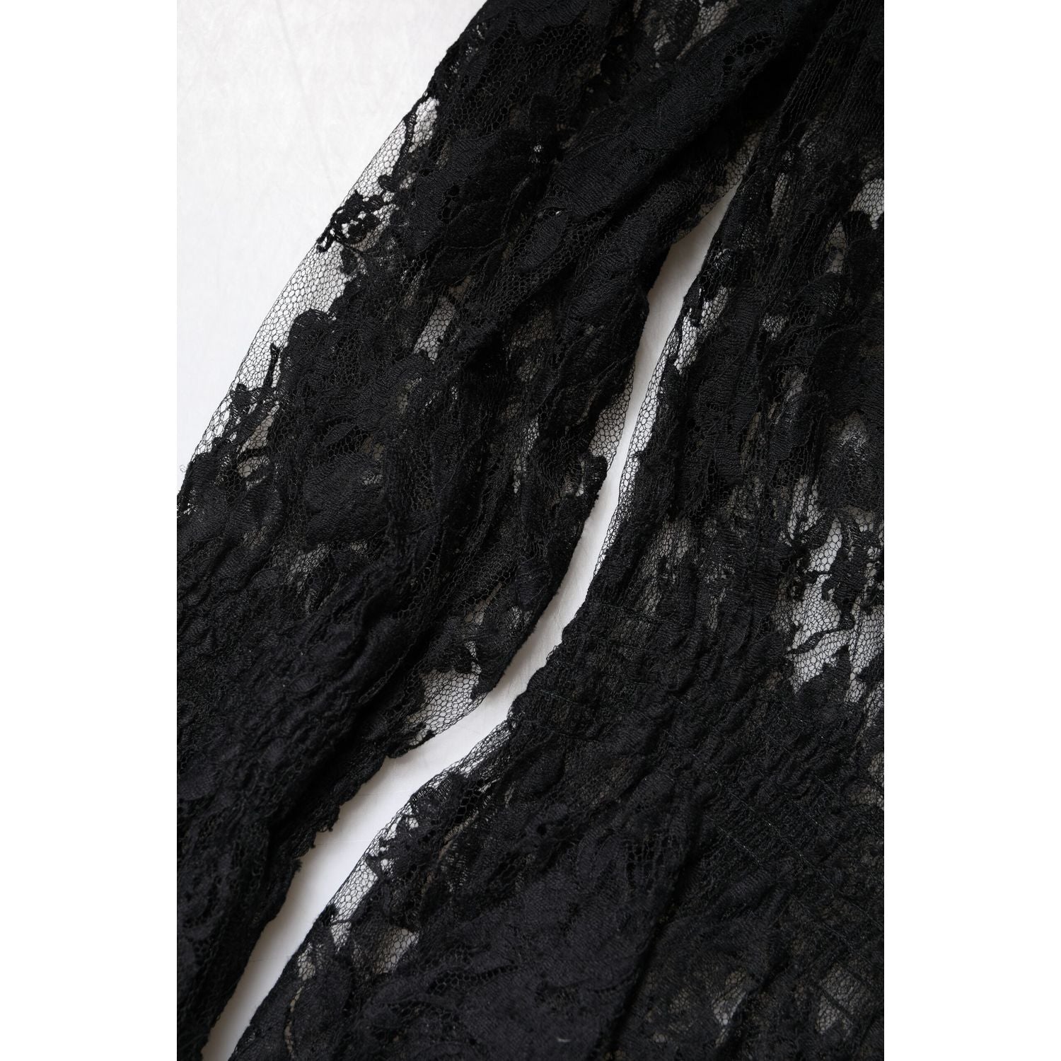 Dolce & Gabbana Black Cotton Floral Lace Women Blouse Top