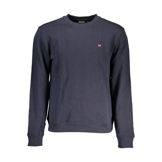 Napapijri Blue Cotton Men Sweater