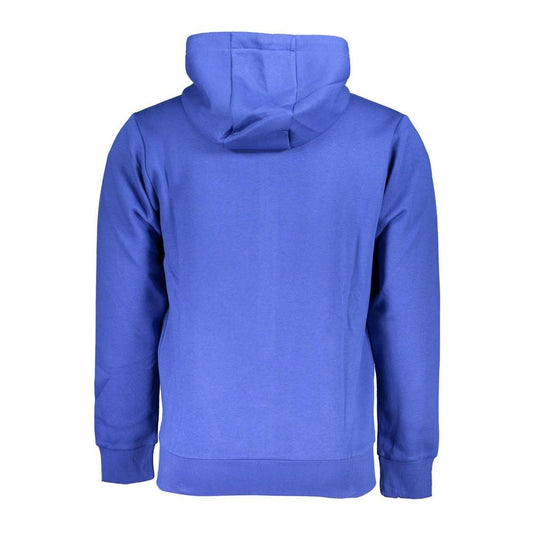 U.S. Grand Polo Elegant Hooded Zip Sweatshirt in Blue