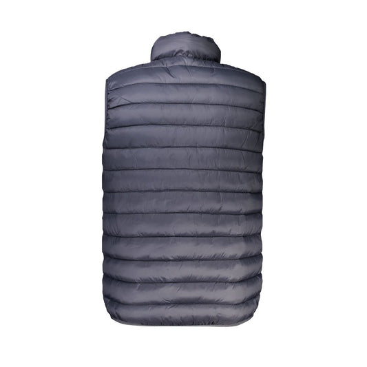Gray Armata Di Mare men's polyamide sleeveless jacket with quilted design, featuring external and internal pockets for utility and style.