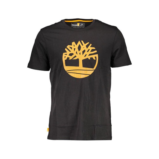 Timberland Black Cotton T-Shirt