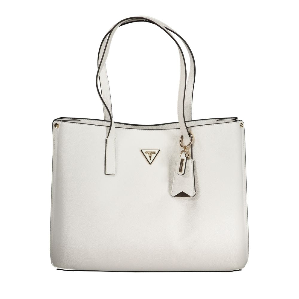 Front view with bag zipped and handles upright.