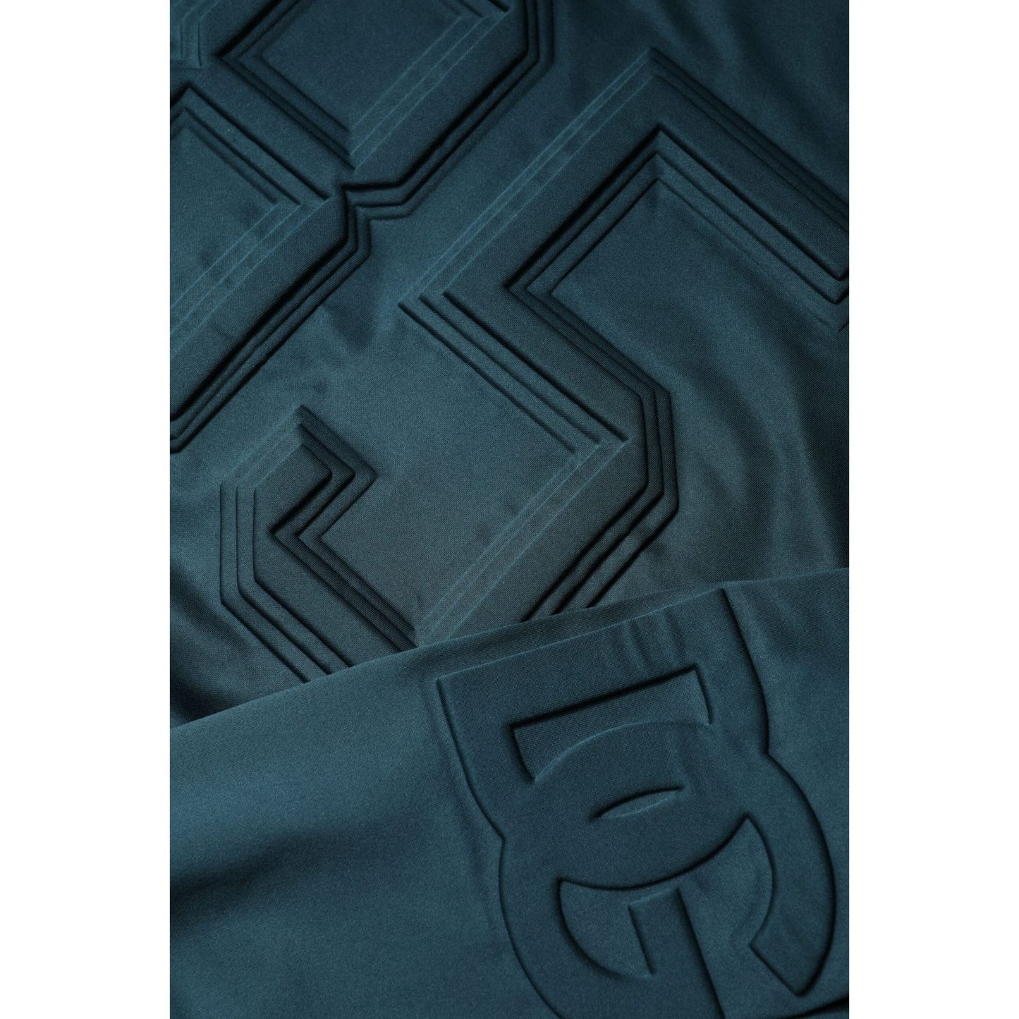 Dolce & Gabbana Dark Green Embossed Logo Pullover Sweater