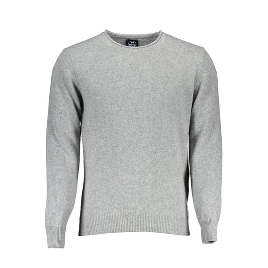 North Sails Gray Wool Men Sweater