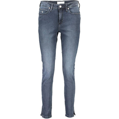 Calvin Klein Blue Cotton Women's Skinny Jean