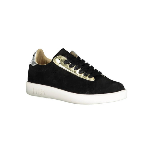 Diadora Black Leather Women Sneaker