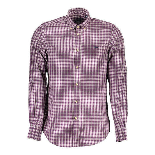 Harmont & Blaine Purple Cotton Men Shirt