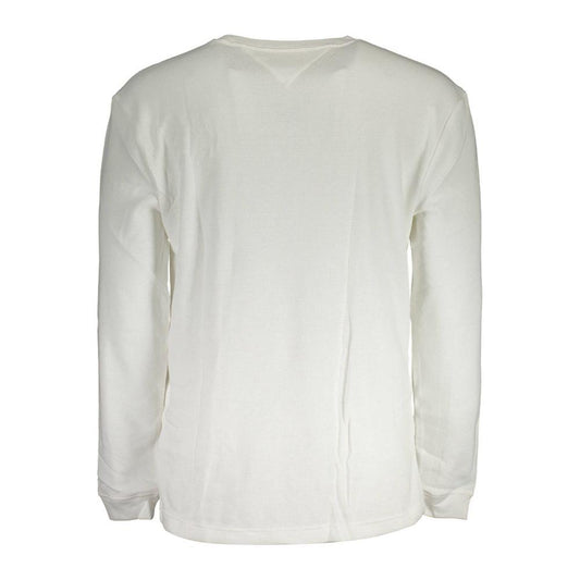 Tommy Hilfiger White Cotton Men Sweater