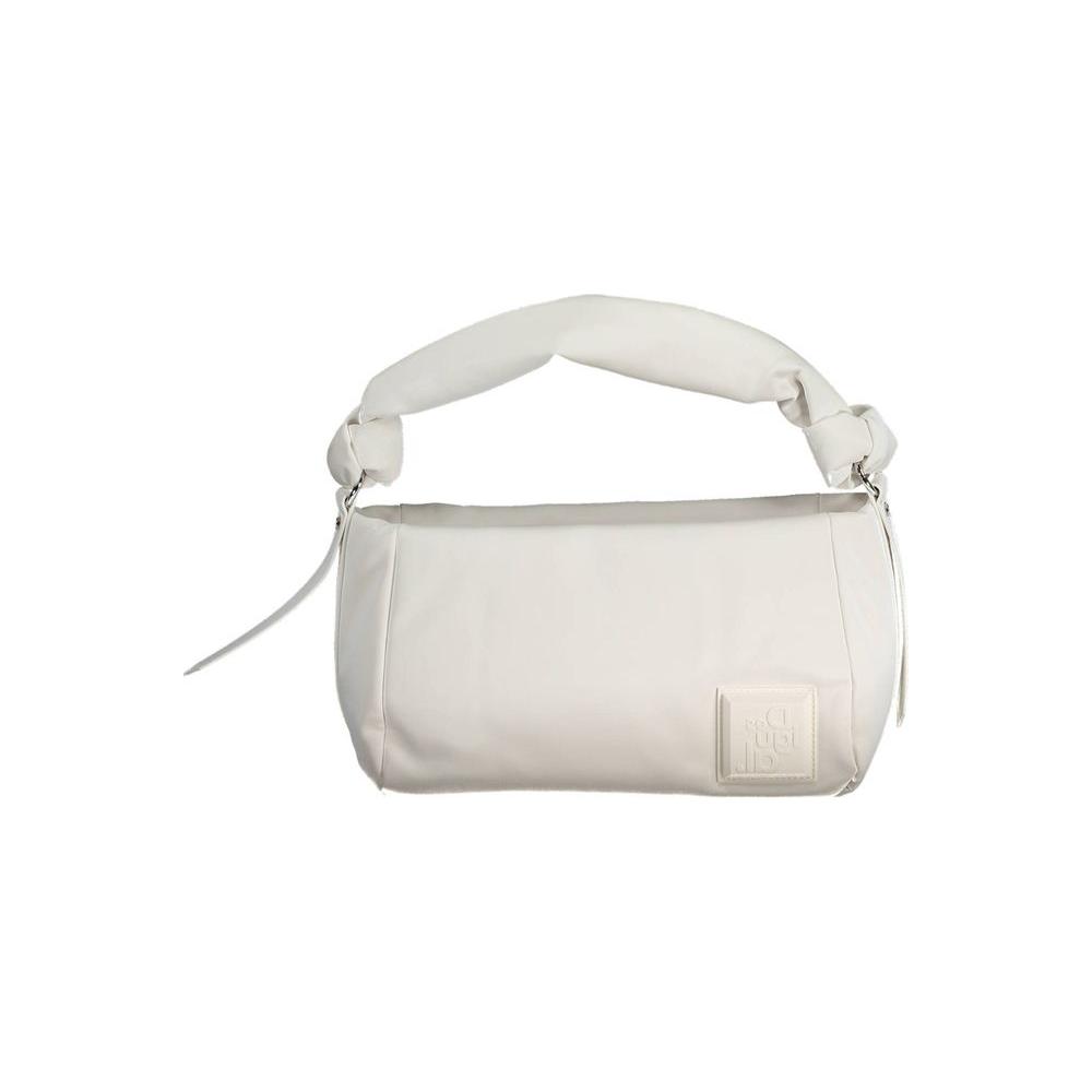 Front view with bag zipped and handles upright.