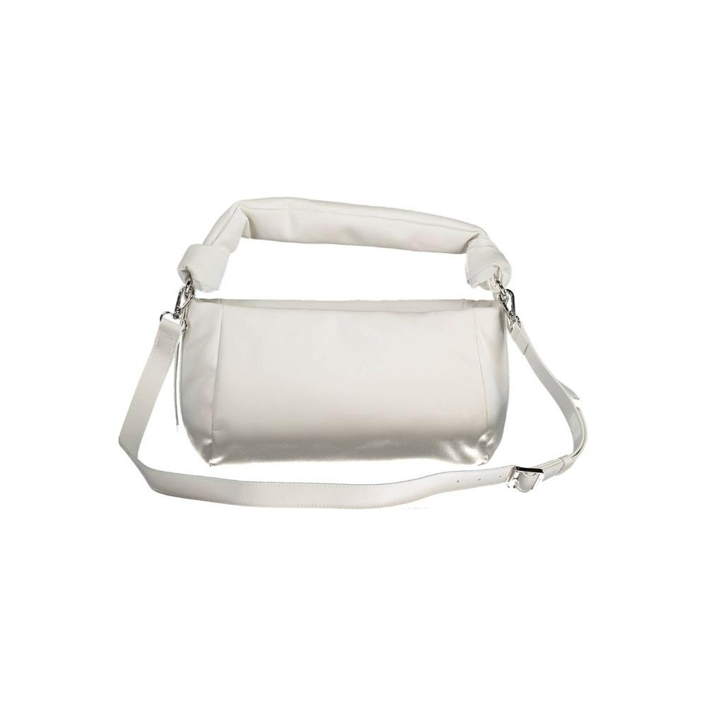 Front view with bag zipped and handles upright.
