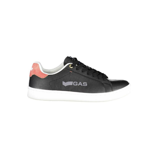 Gas Black Artificial Leather Sneaker