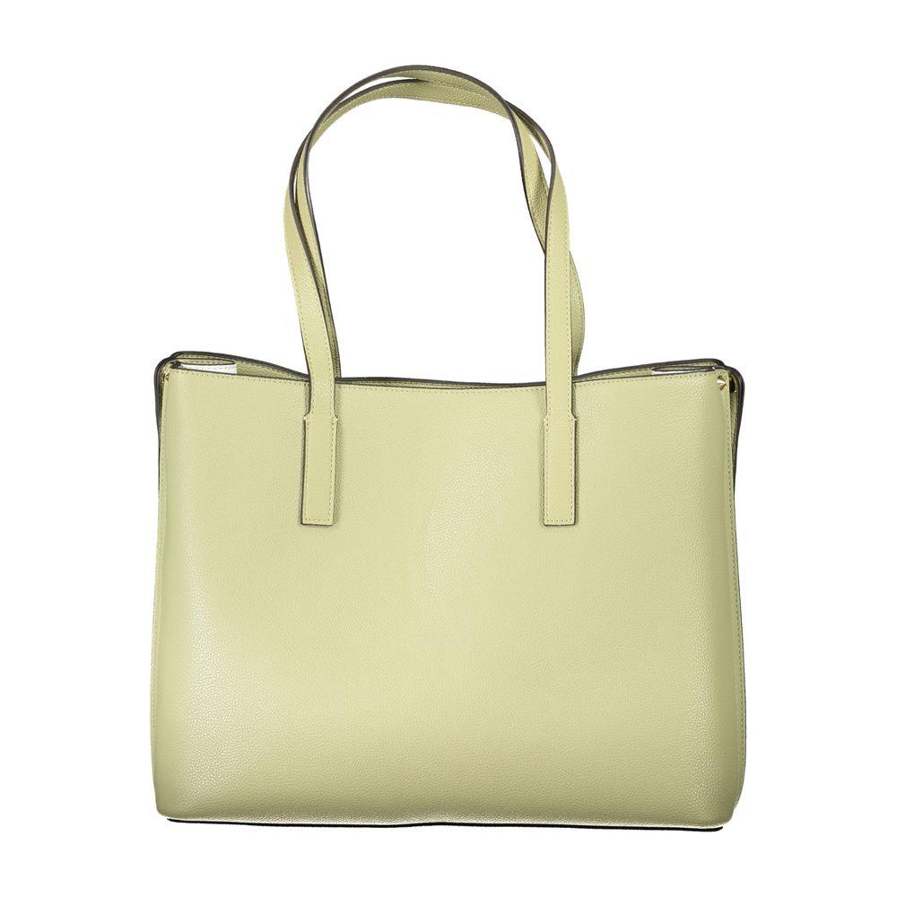 Front view with bag zipped and handles upright.