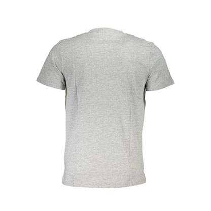 Back view of Cavalli Class Brown Cotton Men T-Shirt showcasing quality fabric and stylish design.
