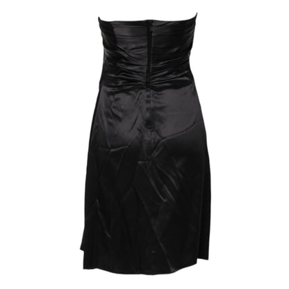 Dolce & Gabbana Black Strapless Sheath A-line Mini Dress