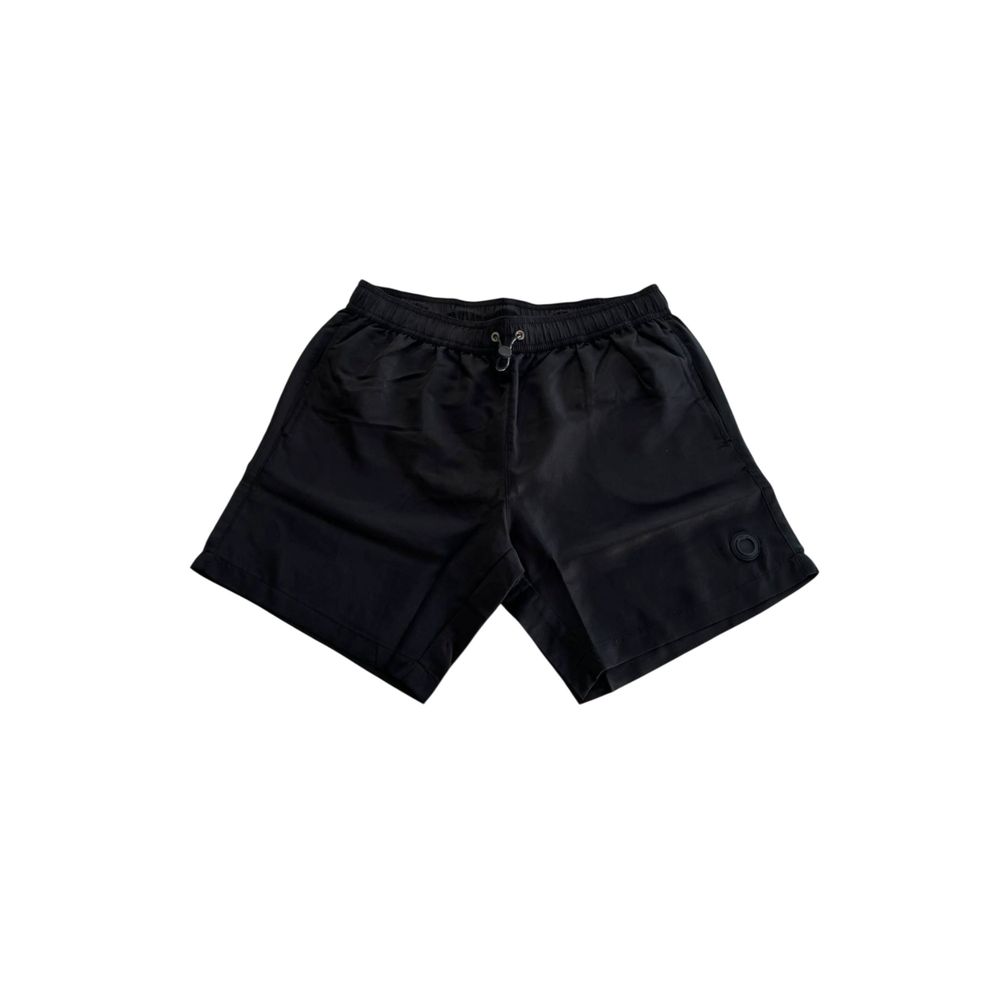 Trussardi Beachwear Black Polyester Men Swim Shorts