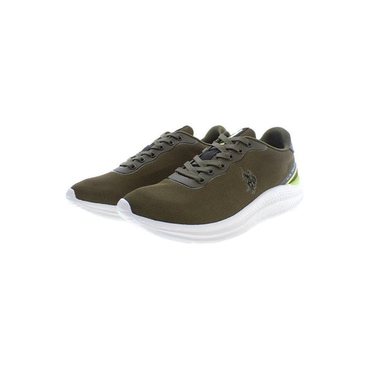 U.S. POLO ASSN. Green Polyester Men Sneaker