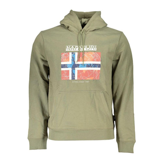 Napapijri Green Cotton Men Sweater