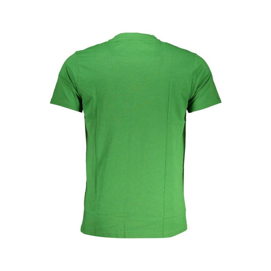 Cavalli Class Green Cotton T-Shirt