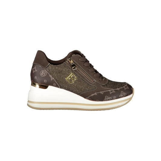 Laura Biagiotti Brown Polyester Women Sneaker