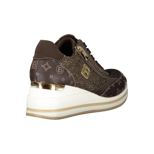 Laura Biagiotti Brown Polyester Women Sneaker