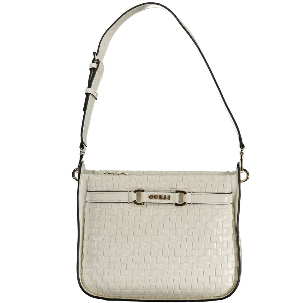 Front view with bag zipped and handles upright.