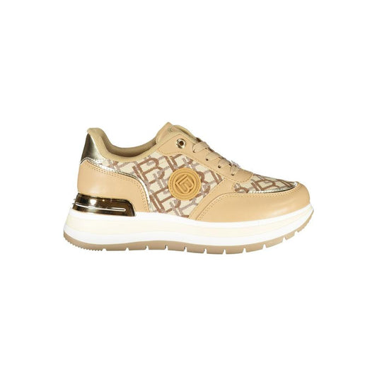 Laura Biagiotti Beige Polyester Women Sneaker