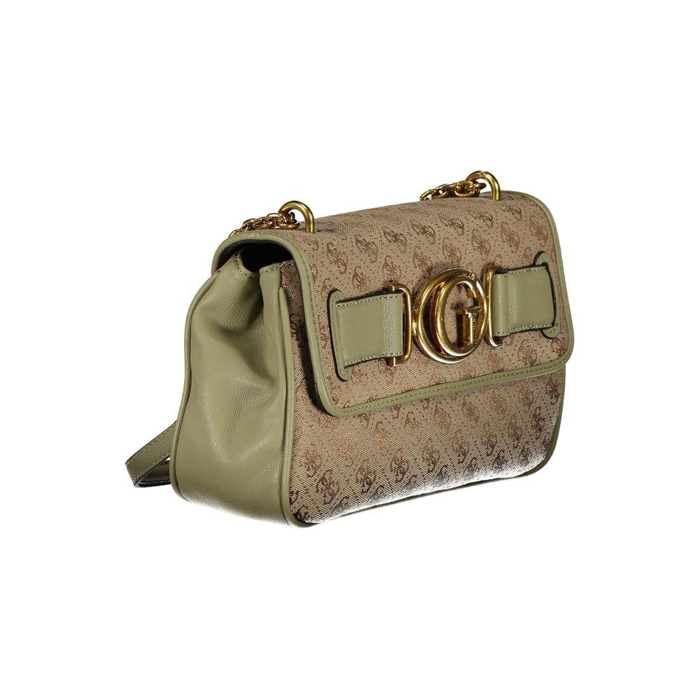 Front view with bag zipped and handles upright.