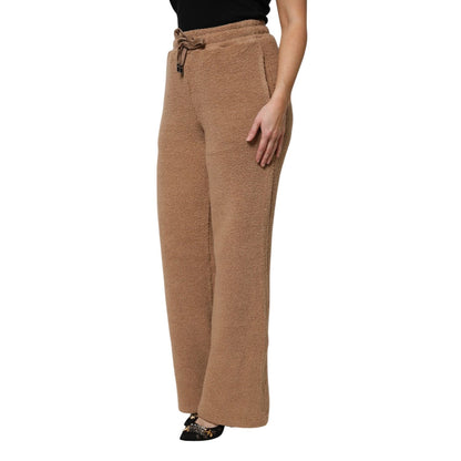 Dolce & Gabbana Brown Logo Plaque Sweatpants Straight Pants