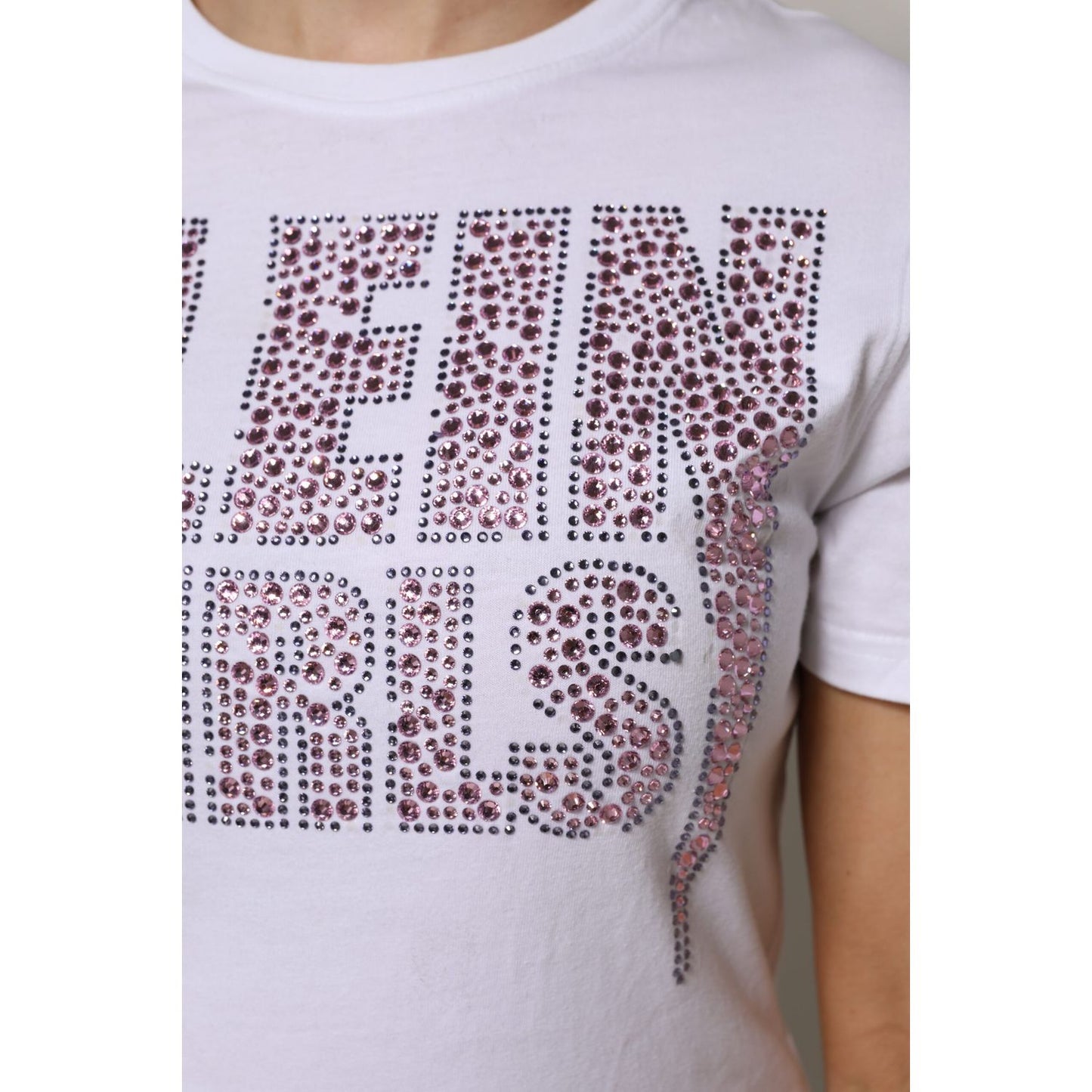 Philipp Plein White Embellished CrewNeck Short Sleeve T-shirt