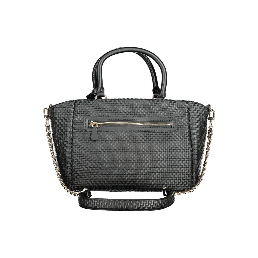 Front view with bag zipped and handles upright.