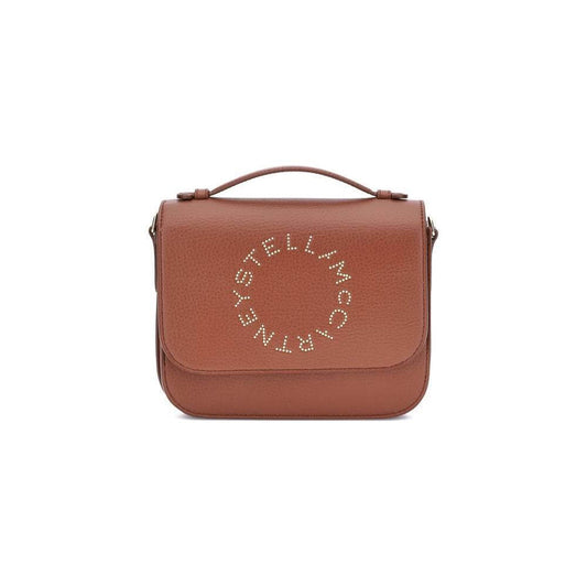 Stella McCartney Logo Flap Bag Eco Embossed Grainy Alter