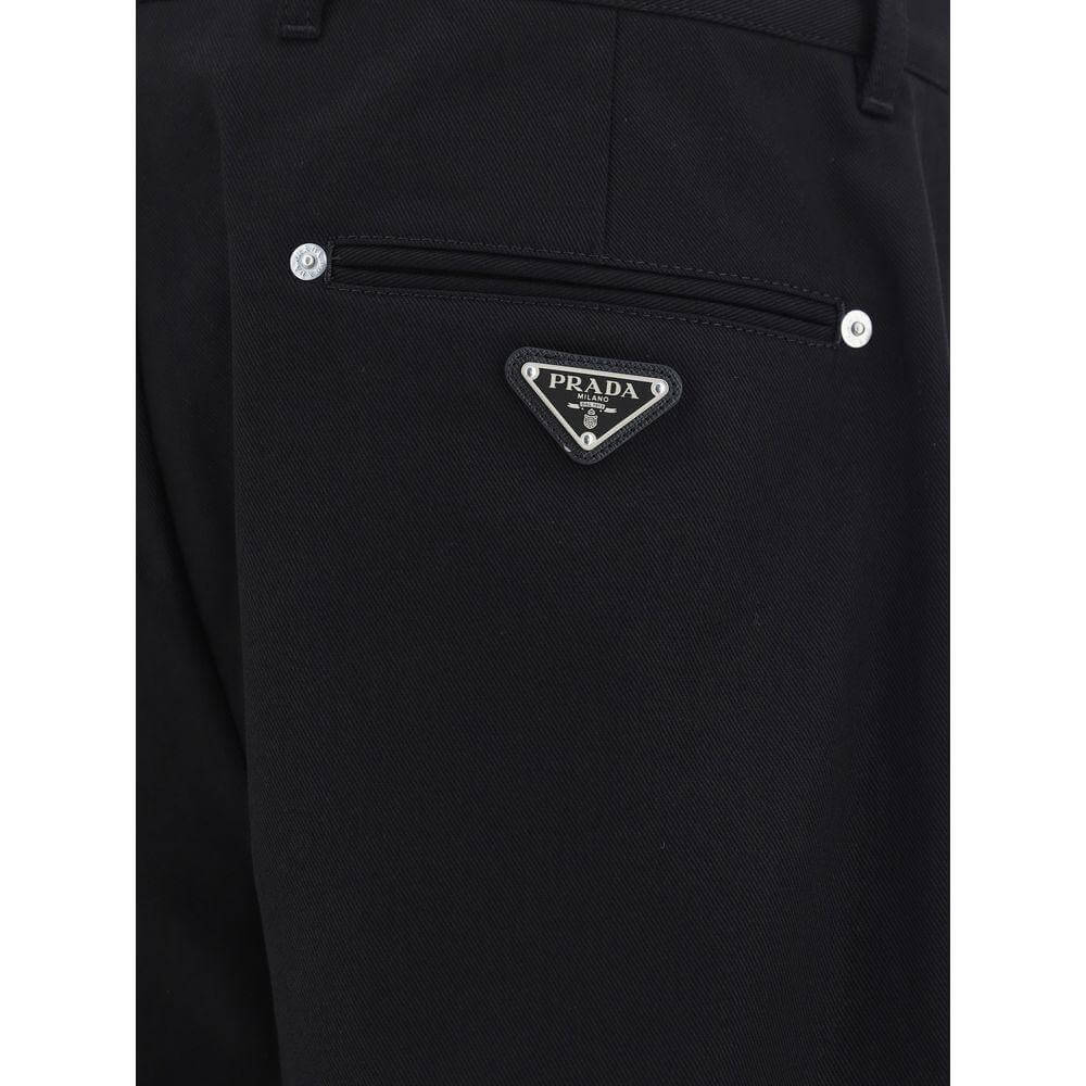 Prada Cotton Pants PR-SPH313S23211BZF0002-IT48 | M