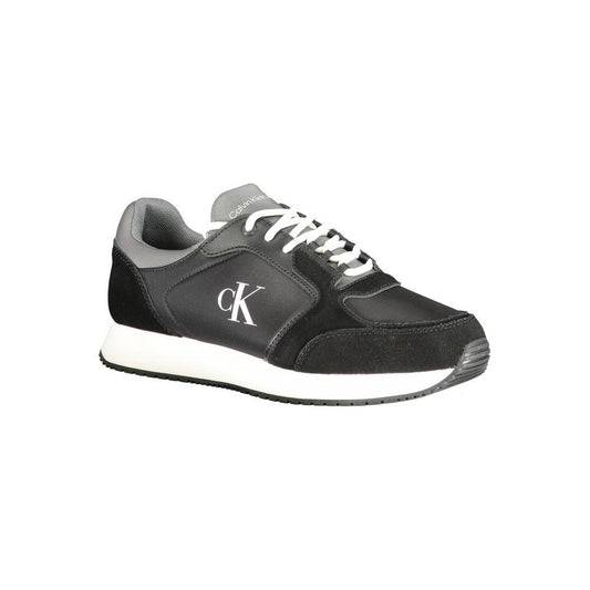Calvin Klein Black Leather Men Sneaker