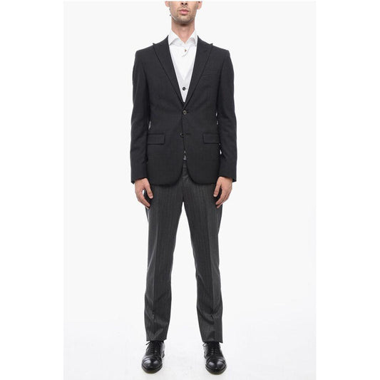 Corneliani Gray Wool Suits &Amp; Blazer