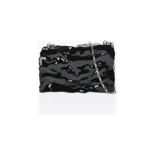 Off-White Embossed Crushed Sculpture Rigid Clutch