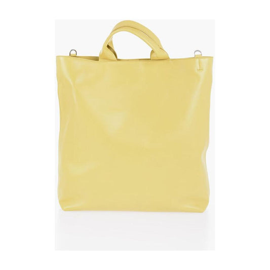 Jil Sander Leather Tote Bag with Removable Shoulder Strap