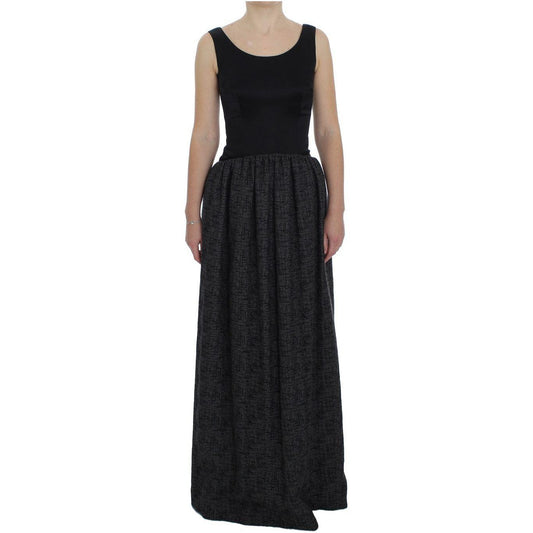 Dolce & Gabbana Elegant Black Full-Length Sheath Dress Dolce & Gabbana Black
