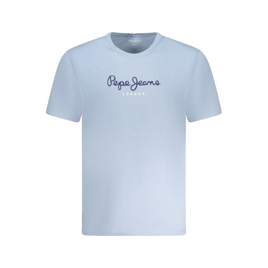 Pepe Jeans Light Blue Cotton Men T-Shirt