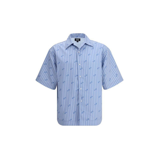 GCDS Pinstripe Bowling Shirt
