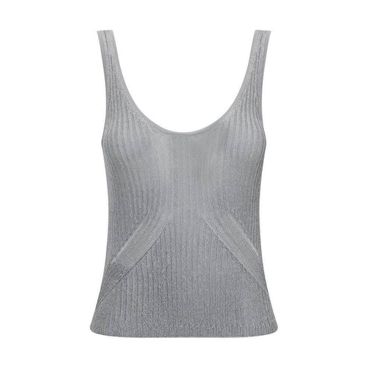 PINKO Metallic Knit Top