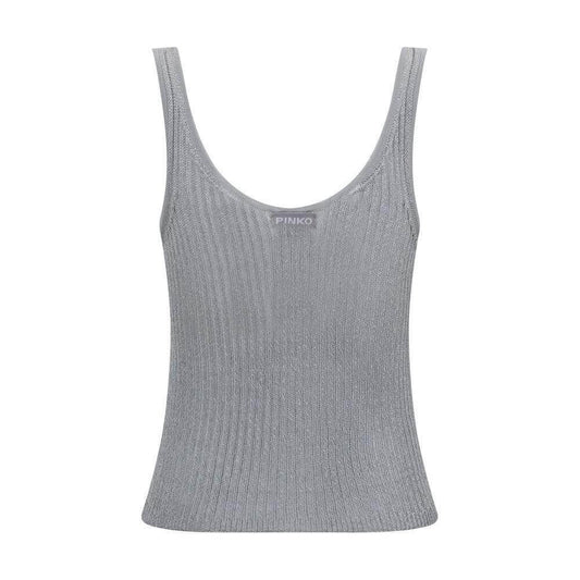 PINKO Metallic Knit Top