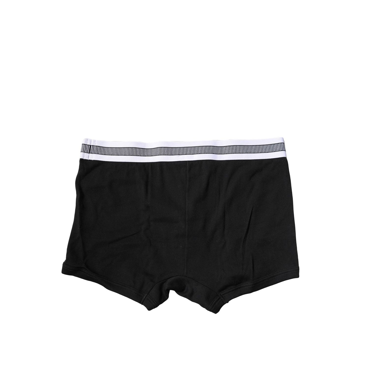 Dolce & Gabbana Black Cotton Stretch Regular Boxer Underwear