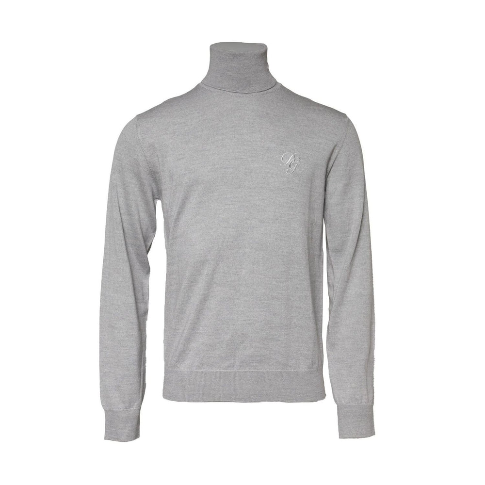 Dolce & Gabbana Gray Long Sleeve Turtleneck Pullover Sweater TSH90526-50