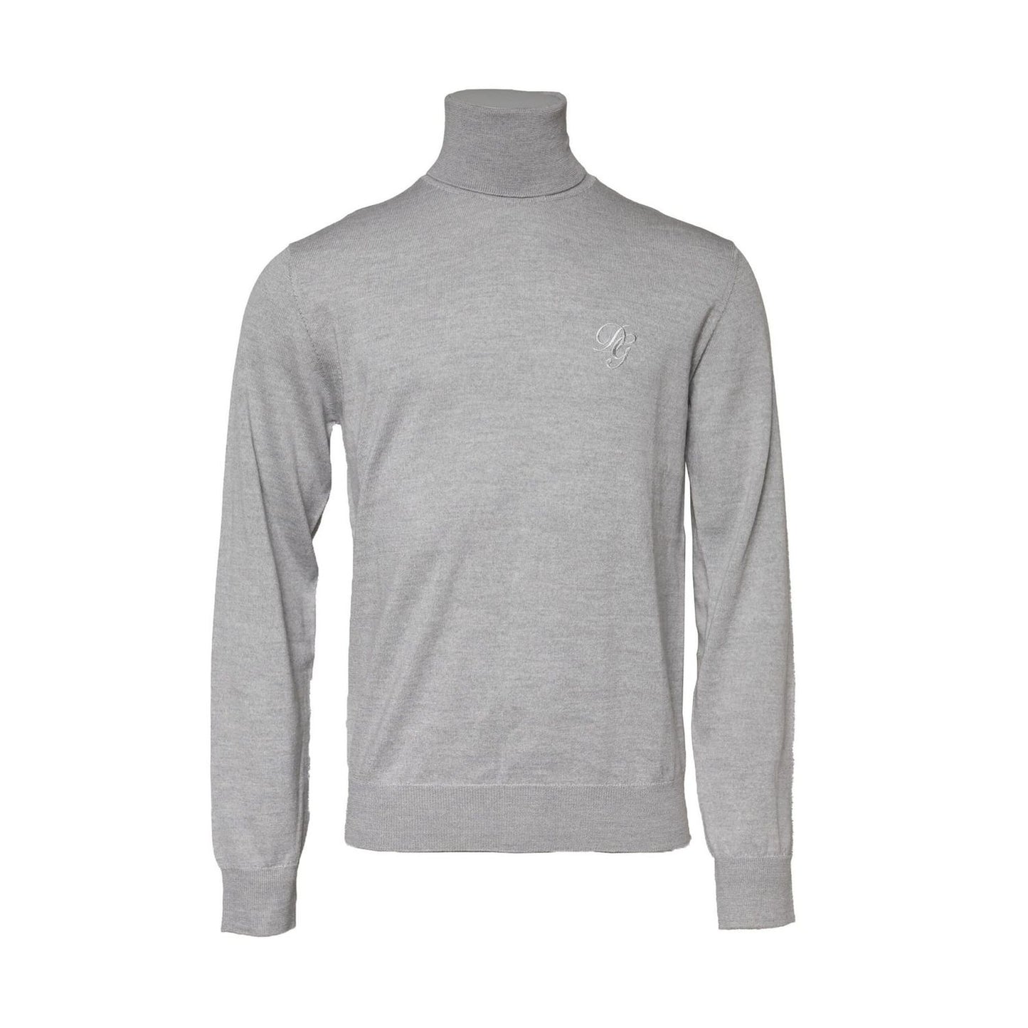 Dolce & Gabbana Gray Long Sleeve Turtleneck Pullover Sweater TSH90526-50