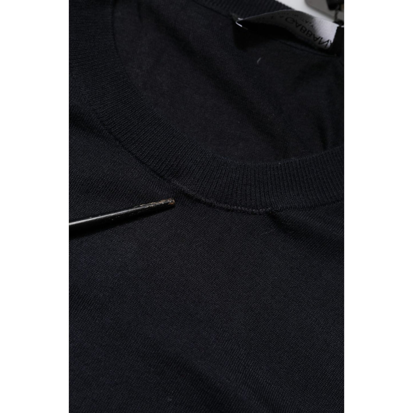 Dolce & Gabbana Black Long Sleeve CrewNeck Pullover Sweater